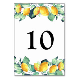 Elegant Toscana Wedding Tischnummer