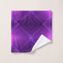 Elegant towel and washcloth set with a vibrant 