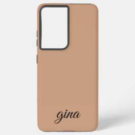 Elegant Trendy Brown Cusstomize Samsung Galaxy Hülle