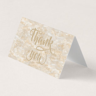 Elegant Trendy Cool Marble Danke Karte