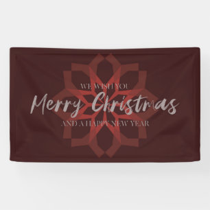 Elegant, trendy, cool "Wir wünschen Ihnen ein froh Banner