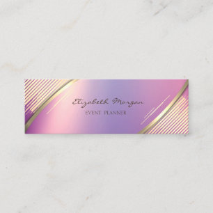 Elegant trendy, falsche Goldstreifen Mini Visitenkarte