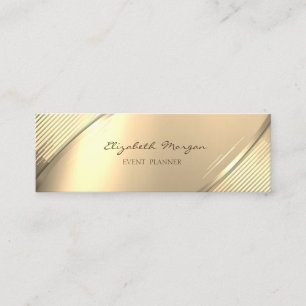 Elegant trendy, falsche Goldstreifen Mini Visitenkarte