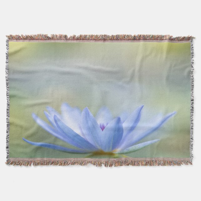 Elegant Trendy Girly, Blue Lotus Decke (Vorderseite)