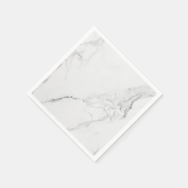 Elegant Trendy Marble Stilvoll und modern Serviette (Ecke)