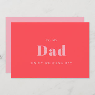 Elegant & trendy Zu meinem Vater am Hochzeitstag