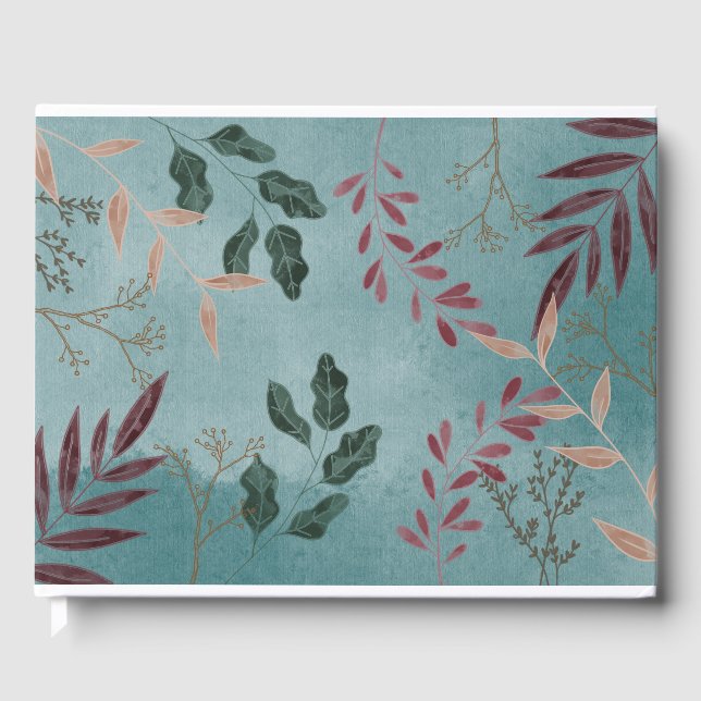 Elegant Tropical Botanical Gästebuch (Vorderseite)