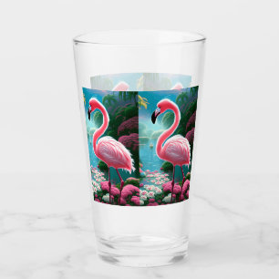 Elegant Tropical Flamingo-70852 Glas