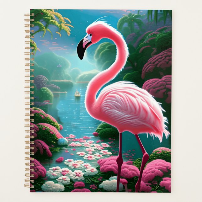 Elegant Tropical Flamingo-70852 Planer (Vorderseite)