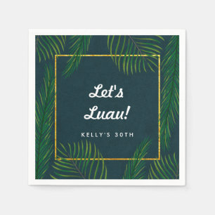 Elegant Tropical Luau Napkins Serviette