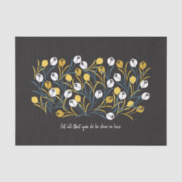 Elegant Tulip Floral Muster Seidenpapier