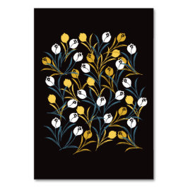 Elegant Tulip Floral Muster Tischnummer