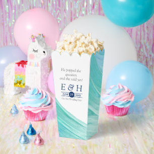 Elegant türkise Tides Beach Wedding Geschenkschachtel