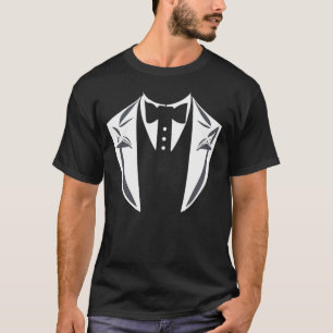Elegant Tuxedo White Funny Men's T - Shirt