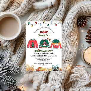 ELegant Ugly Sweater Weihnachten Party Einladung