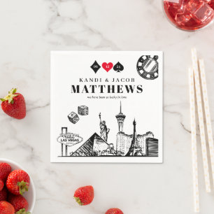 Elegant und Fun Las Vegas Wedding Serviette