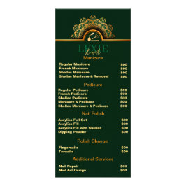 Elegant und Klasse Nail Tech Werbekarte