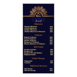 Elegant und Klasse Nail Tech Werbekarte