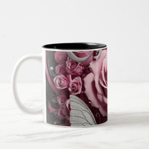 Elegant und luxuriös: in vielen Ausdrücken von Zweifarbige Tasse