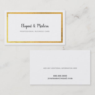 elegant und modern, in Handschrift beruflich Visitenkarte
