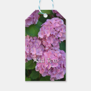 Elegant und Rustikal Hortensia Hydrangea macrophyl Geschenkanhänger