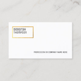 elegant und sauber visitenkarte