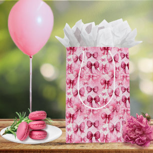 Elegant und Whimsical Pink Coquette Buben Mittlere Geschenktüte