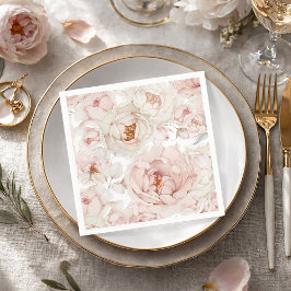 Elegant und zeitlos, floral serviette