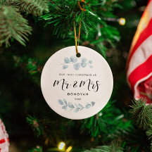 Elegant Unser erstes Weihnachtsgrün Hochzeitsfest 