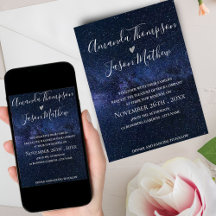 Elegant unter den STARS Themed Wedding Vow Erneuer