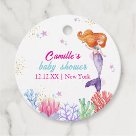 Elegant unter der Meerjungfrau Korallendusche Geschenkanhänger