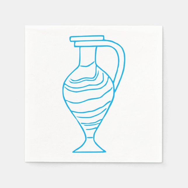 Elegant Vase Napkins Serviette (Vorderseite)