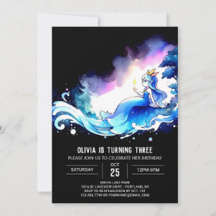 Elegant Verzauberte Prinzessin Birthday Einladung