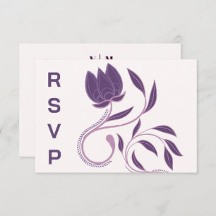 Elegant Verziert Paisley Fated Floral Wedding RSVP