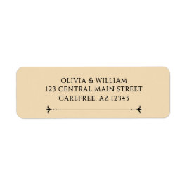 Elegant Victorian Wedding Return Address Label
