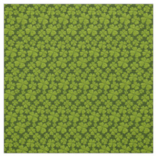 Elegant Vierblättriges Kleeblatt Floral Stoff