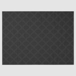 Elegant Viktorianisch Damask Black Seidenpapier