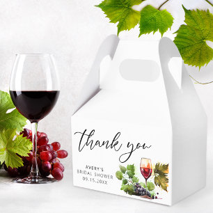 Elegant Vino Before Vows Collection Dankeschön Geschenkschachtel