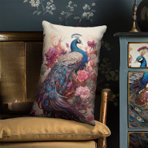 Elegant Vintag Boho Viktorianisch Decoupage Peacoc