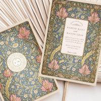 Elegant Vintag Botanical William Morris Wedding