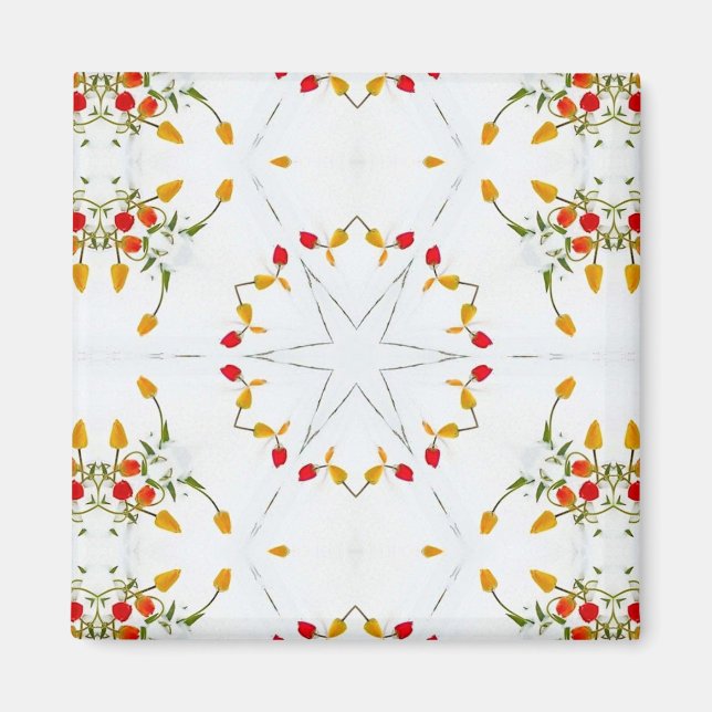 Elegant Vintag floral Magnet (Vorne)