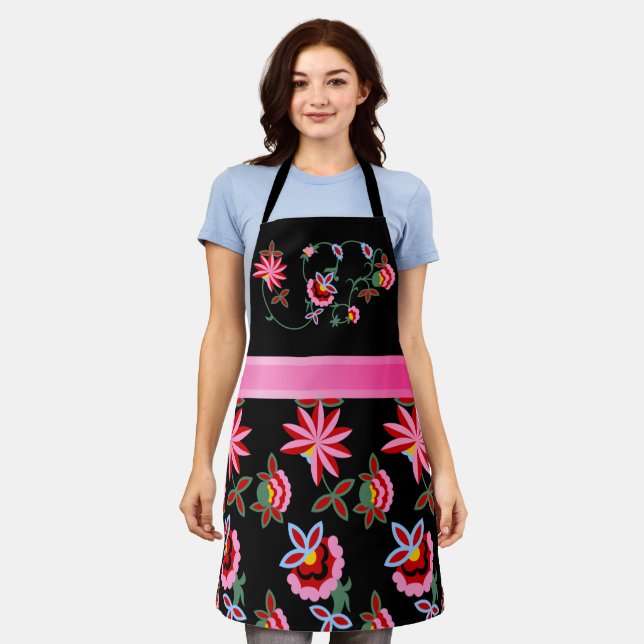 Elegant Vintag floral Schürze (Getragen)