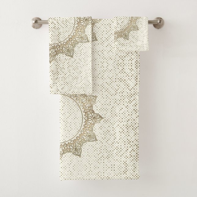Elegant Vintag Mandala Badhandtuch Set (Insitu)