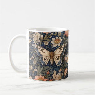 Elegant Vintag Moth William Morris Inspiriert Kaffeetasse