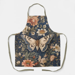 Elegant Vintag Moth William Morris Inspiriert Schürze