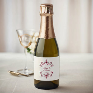 Elegant Vintag Romance Burgundy Wedding Mini