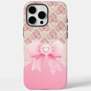 Elegant Vintag rosa florales iPhone 16 Fall Pro Max Hülle