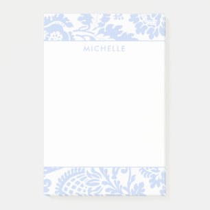 Elegant Vintage Blaue Venezianische Florale Botani Post-it Klebezettel