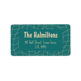 Elegant Vintage Christmas Whimsy Adressaufkleber