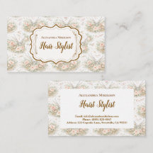 Elegant Vintage Floral Hair Stylist